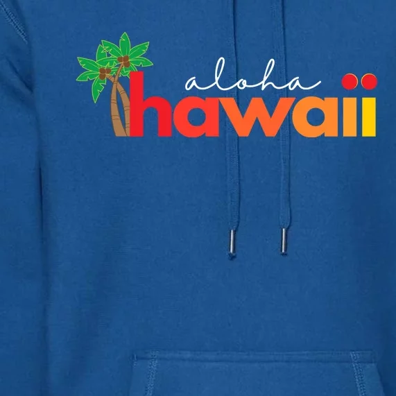 Aloha Hawaii Tropical Vacation Premium Hoodie