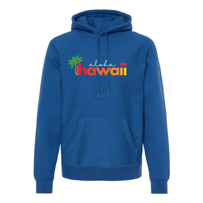 Aloha Hawaii Tropical Vacation Premium Hoodie