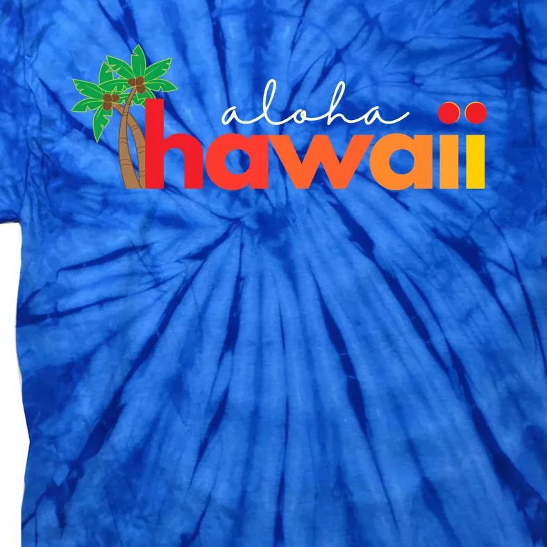 Aloha Hawaii Tropical Vacation Tie-Dye T-Shirt