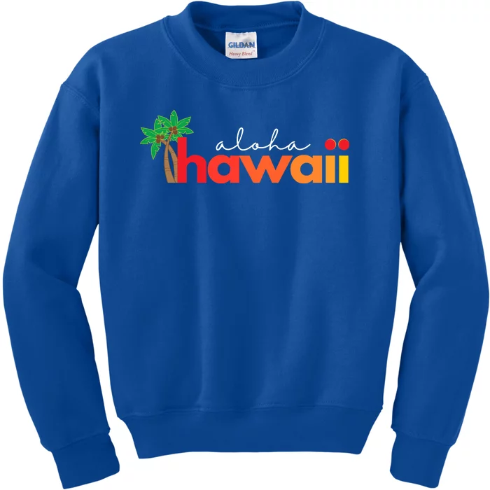 Aloha Hawaii Tropical Vacation Kids Sweatshirt