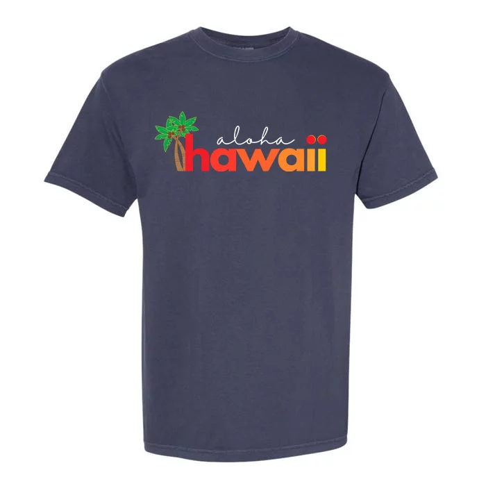 Aloha Hawaii Tropical Vacation Garment-Dyed Heavyweight T-Shirt