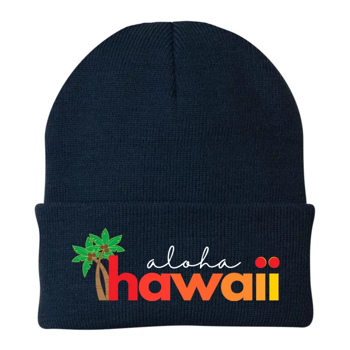 Aloha Hawaii Tropical Vacation Knit Cap Winter Beanie