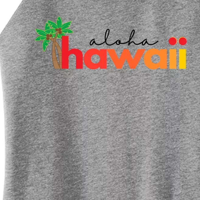 Aloha Hawaii Tropical Vacation Women’s Perfect Tri Rocker Tank