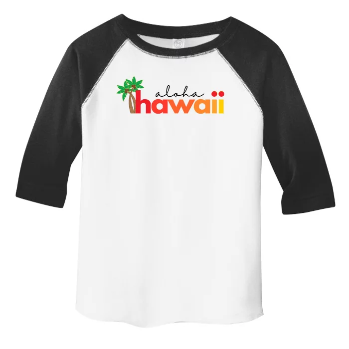 Aloha Hawaii Tropical Vacation Toddler Fine Jersey T-Shirt