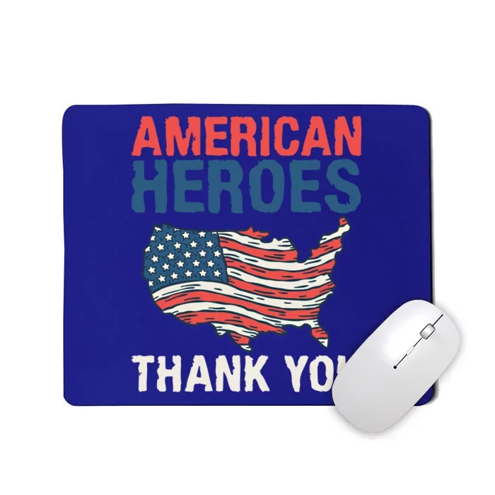 American Heroes Thank You Memorial Day Cute Gift Mousepad