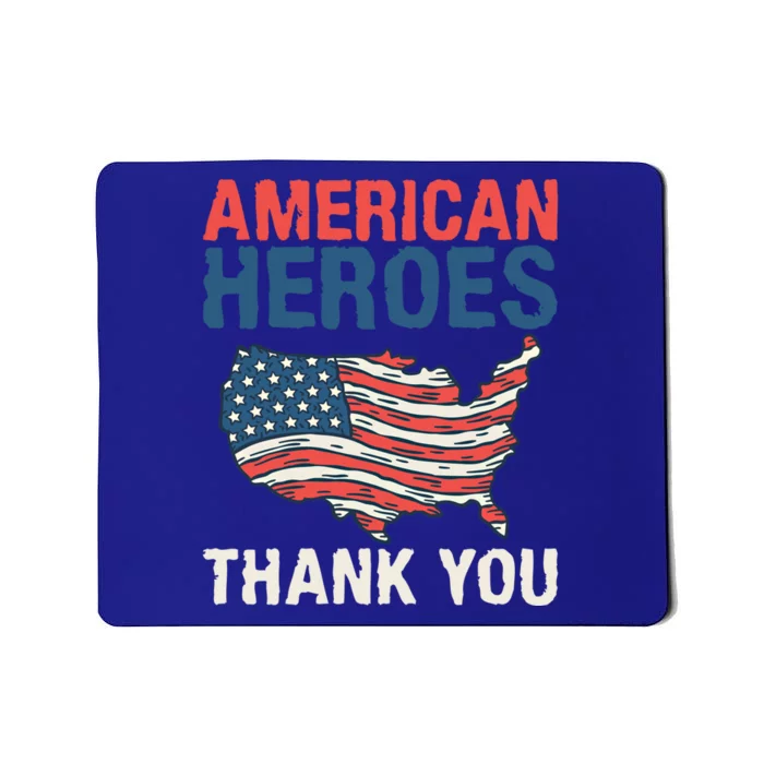 American Heroes Thank You Memorial Day Cute Gift Mousepad