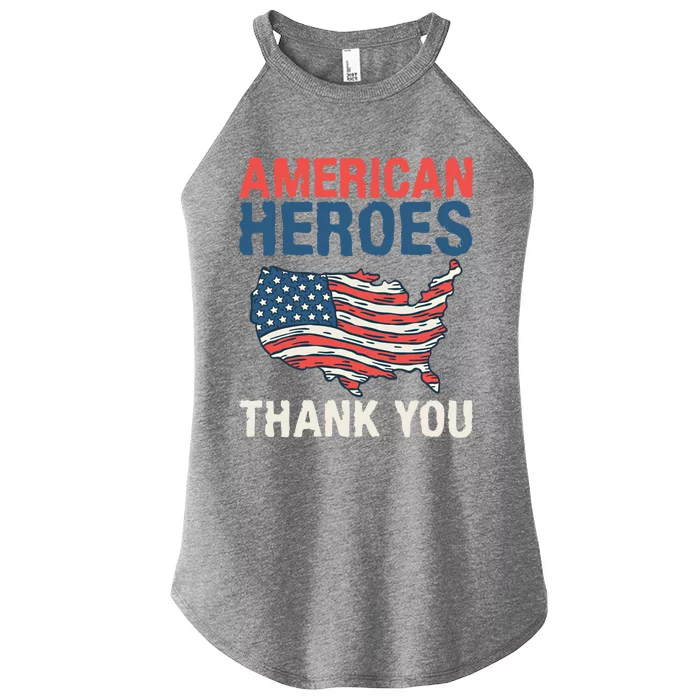 American Heroes Thank You Memorial Day Cute Gift Women’s Perfect Tri Rocker Tank