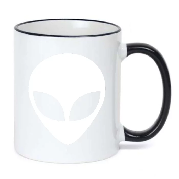 Alien Head T Shirt UFO Aliens T Shirt Black Color Changing Mug