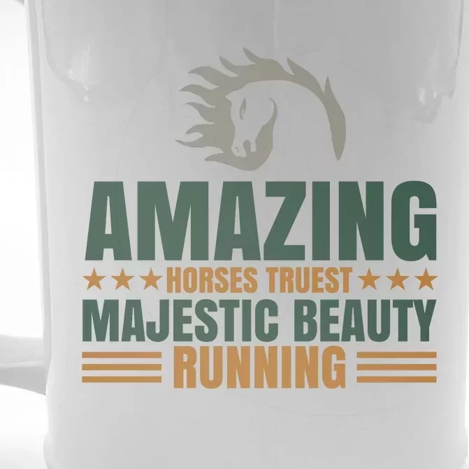 Amazing Horses Trust Majestic Beauty Running Front & Back Beer Stein