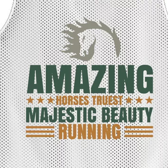 Amazing Horses Trust Majestic Beauty Running Mesh Reversible Basketball Jersey Tank