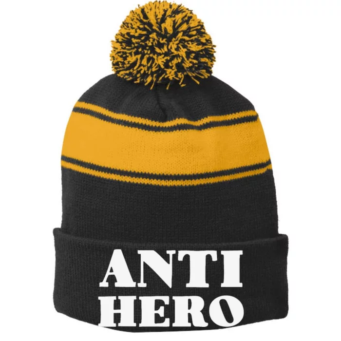 Anti Hero TV Movie Lover Character Stripe Pom Pom Beanie