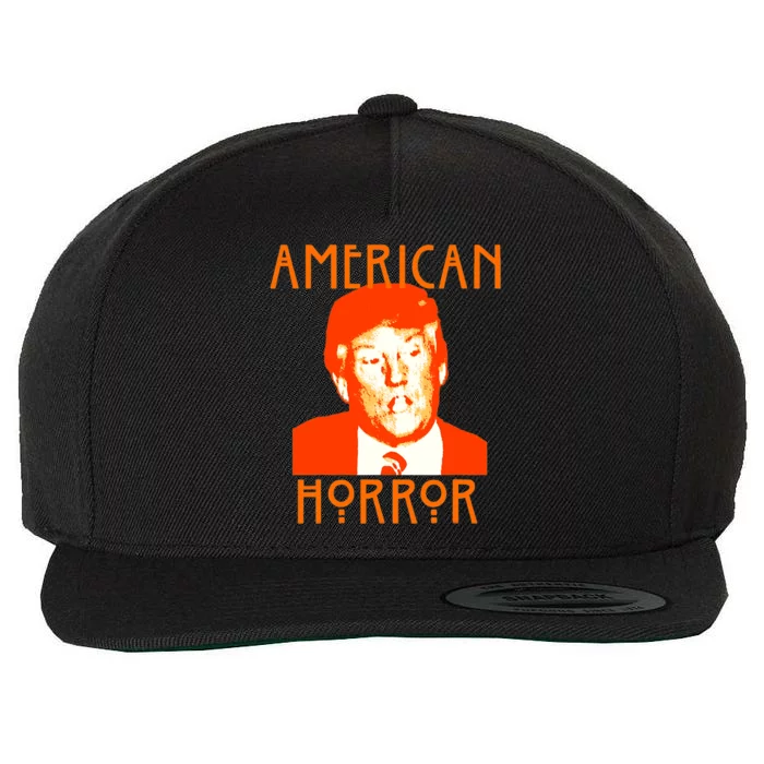 American Horror Trump Holloween Costume Gift Wool Snapback Cap