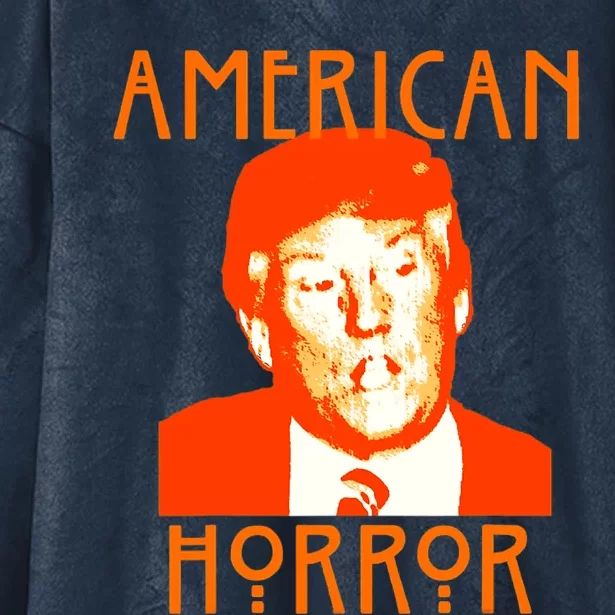 American Horror Trump Holloween Costume Gift Hooded Wearable Blanket