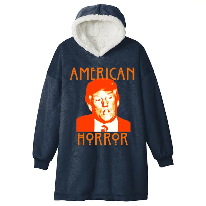 American Horror Trump Holloween Costume Gift Hooded Wearable Blanket