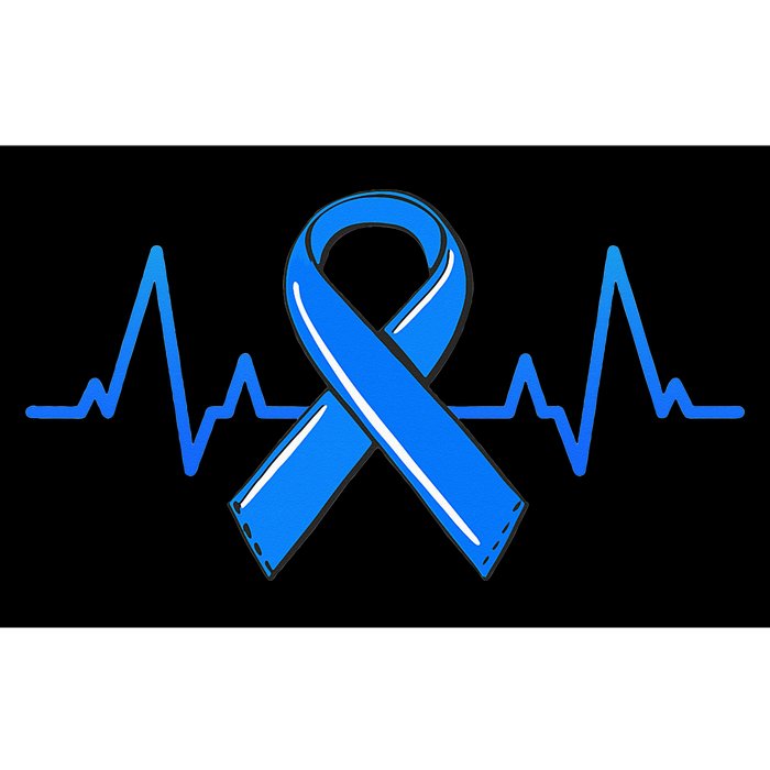 ALS Heartbeat Tee Family Blue Ribbon Awareness Warrior Bumper Sticker