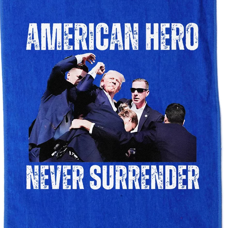 American Hero Trump Survive Assassination Attempt Premium Platinum Collection Golf Towel