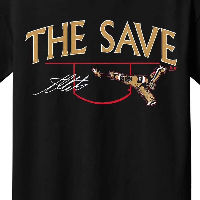 Adin Hill The Save Las Vegas Hockey Kids T-Shirt