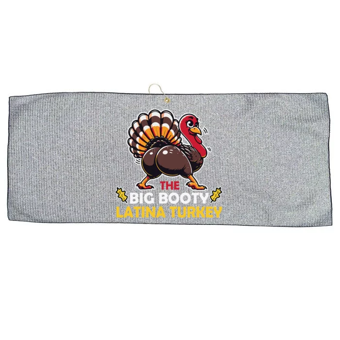 Adult Humor Thanksgiving Big Booty Latina Turkey Matching Large Microfiber Waffle Golf Towel