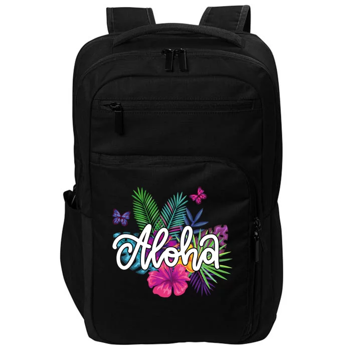 Aloha Hawaii Tropical Beach Impact Tech Backpack