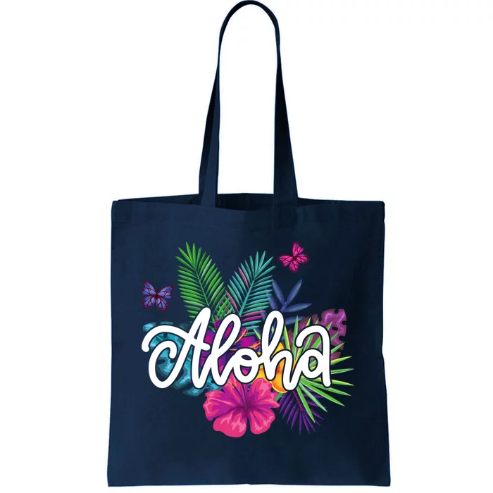 Aloha Hawaii Tropical Beach Tote Bag