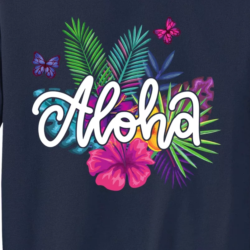 Aloha Hawaii Tropical Beach Tall Sweatshirt