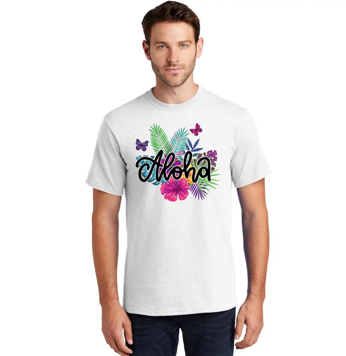 Aloha Hawaii Tropical Beach Tall T-Shirt