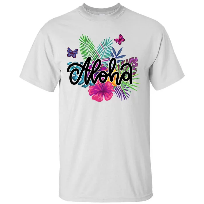 Aloha Hawaii Tropical Beach Tall T-Shirt