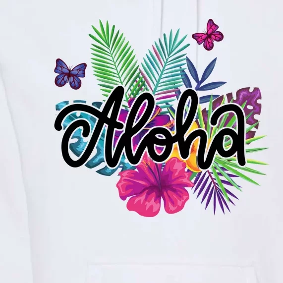 Aloha Hawaii Tropical Beach Premium Hoodie