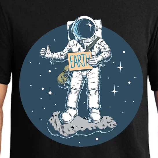 Astronaut Hitchhiking To Earth Pajama Set