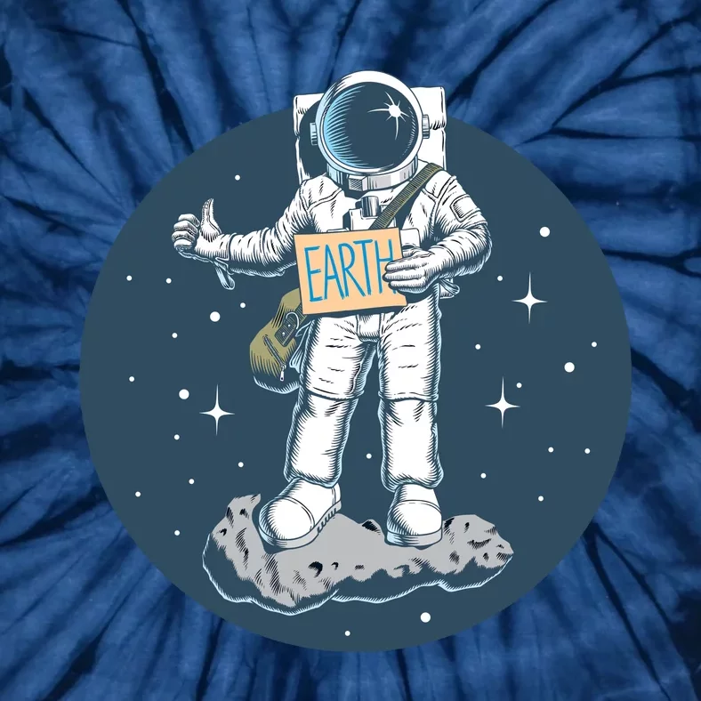 Astronaut Hitchhiking To Earth Tie-Dye T-Shirt