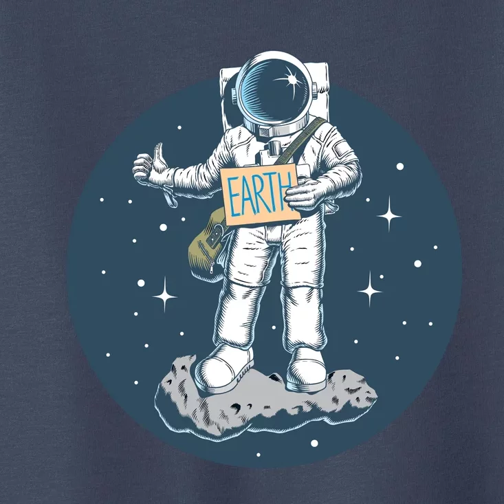 Astronaut Hitchhiking To Earth Toddler T-Shirt