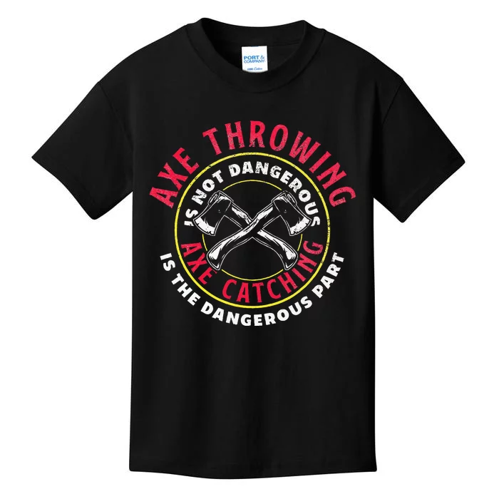 Axe Hatchet Throwing Ax Thrower Axe Catching Kids T-Shirt