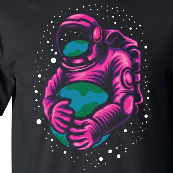 Astronaut Holding The Earth Close Tall T-Shirt