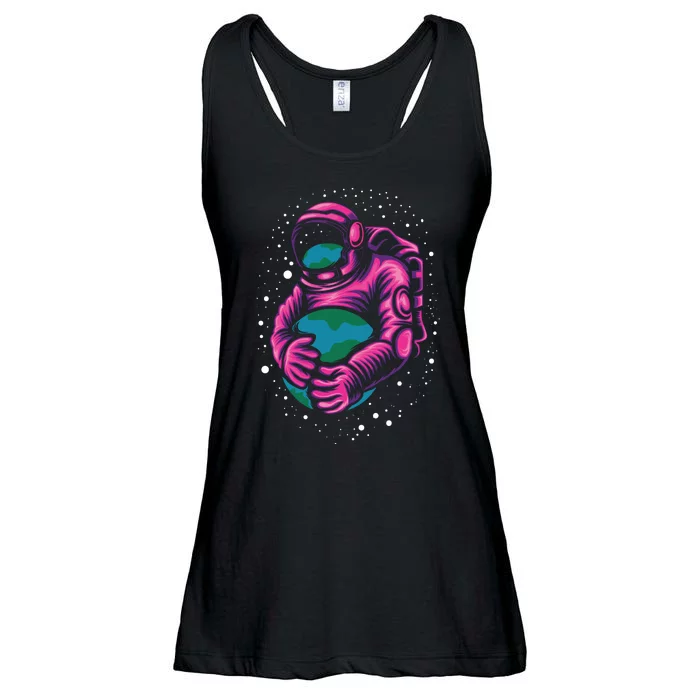 Astronaut Holding The Earth Close Ladies Essential Flowy Tank