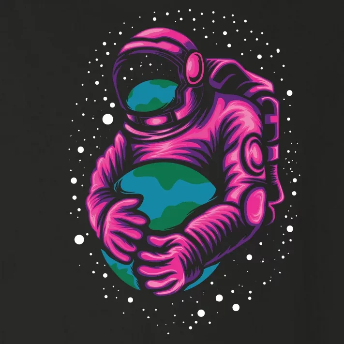 Astronaut Holding The Earth Close Toddler Long Sleeve Shirt