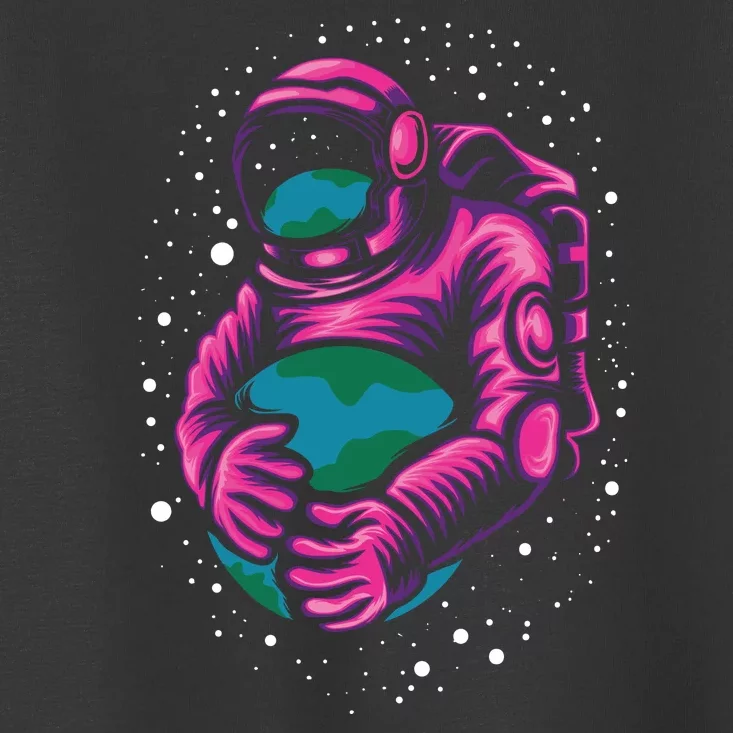 Astronaut Holding The Earth Close Toddler T-Shirt