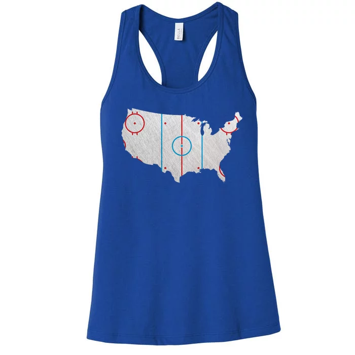 American Hockey USA Women's Racerback Tank