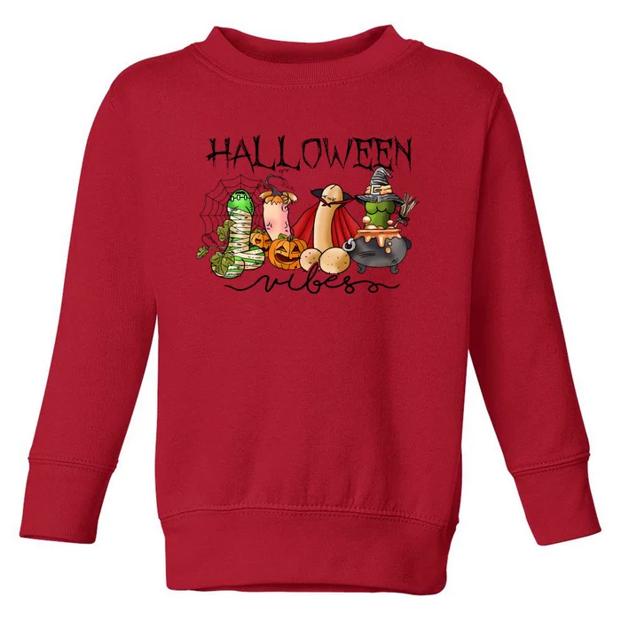 Adult Halloween Vibes For Man Funny Sex Joke Toddler Sweatshirt