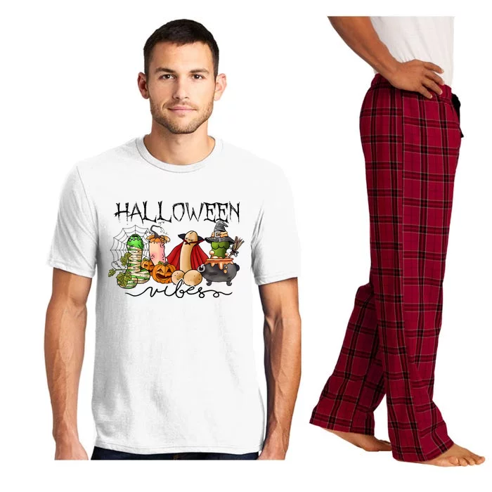 Adult Halloween Vibes For Man Funny Sex Joke Pajama Set