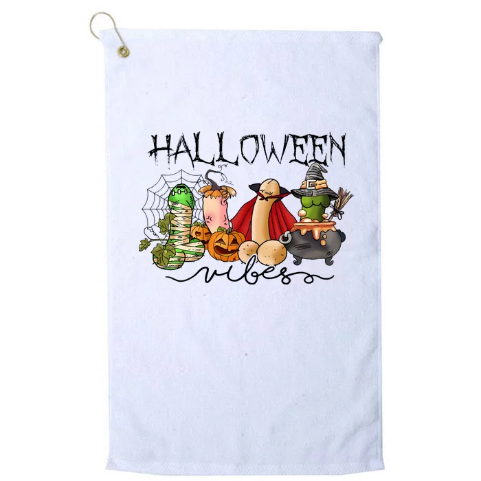 Adult Halloween Vibes For Man Funny Sex Joke Platinum Collection Golf Towel