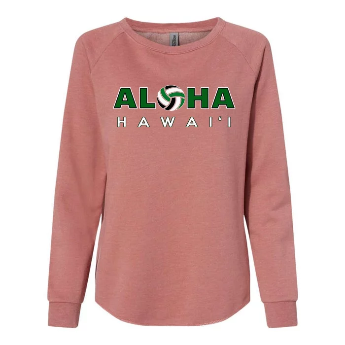 Aloha Hawaii Volleyball Womens California Wash Sweatshirt