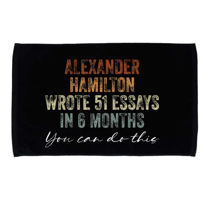 Alexander Hamilton Wrote 51 Essays In 6 Months Microfiber Hand Towel