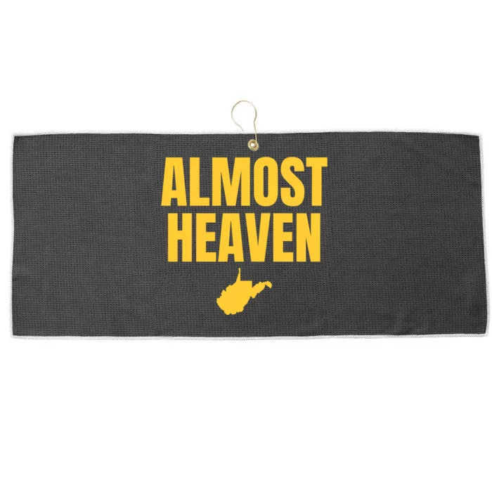 Almost Heaven West Virginia Large Microfiber Waffle Golf Towel