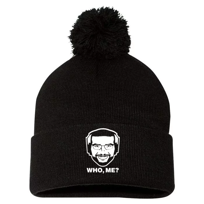 Ariel Helwani Who Me Pom Pom 12in Knit Beanie