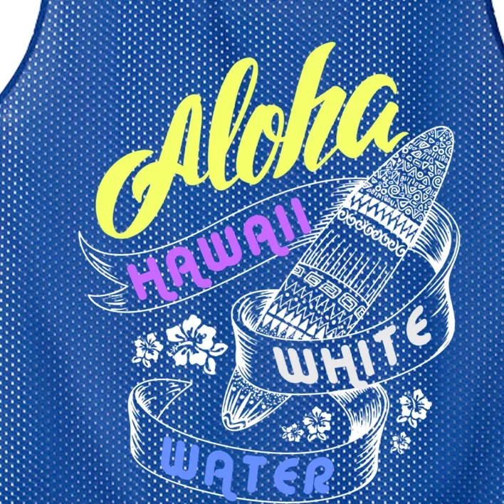 Aloha Hawaii White Water Vacation For Surfing Family Group Cute Gift Mesh Reversible Basketball Jersey Tank