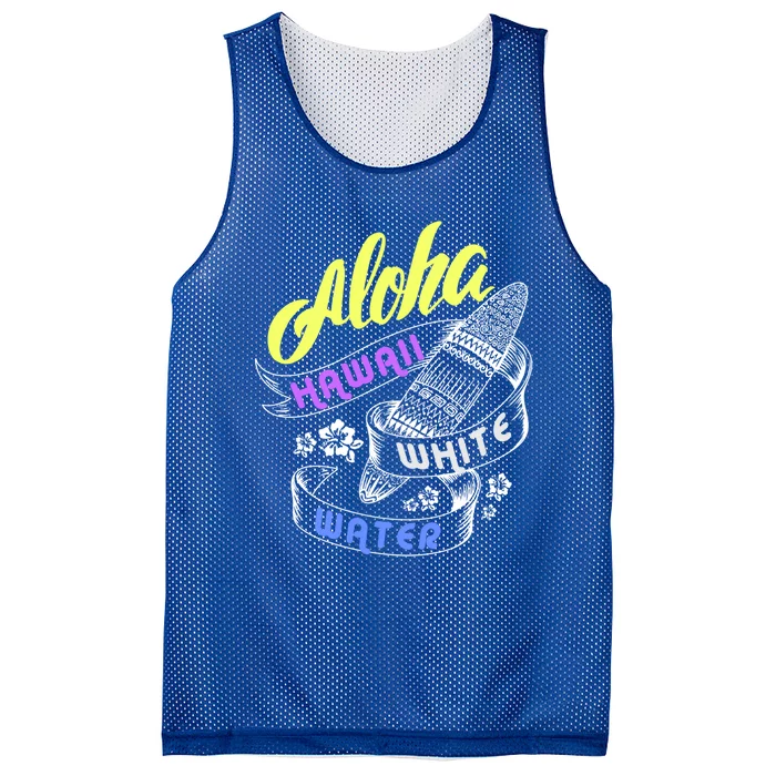 Aloha Hawaii White Water Vacation For Surfing Family Group Cute Gift Mesh Reversible Basketball Jersey Tank