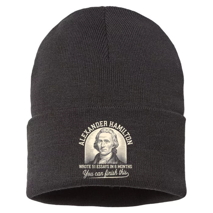 Alexander Hamilton Wrote 51 Essays Iln 6 Months Sustainable Knit Beanie