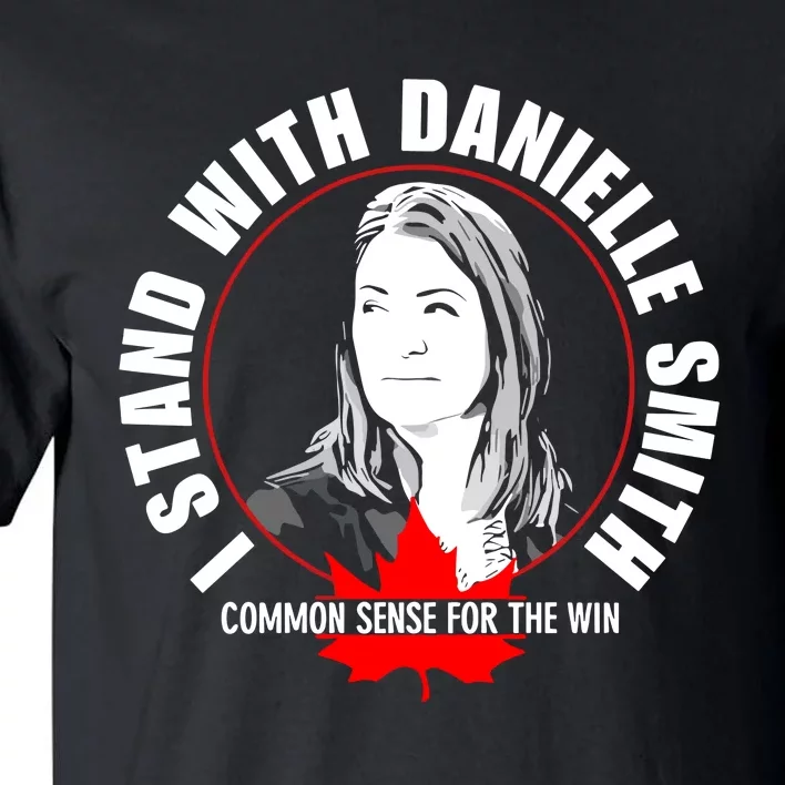 April Hutchinson Wearing I Stand With Danielle Smith Bella Canvas Signature Tall T-Shirt