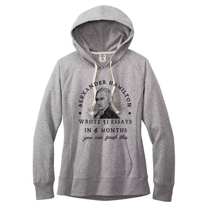 Alexander Hamiton Wrote 51 Essays Iin 6 Months Vintage Women's Fleece Hoodie