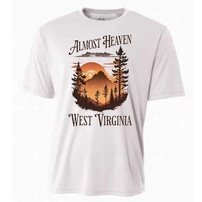 Almost Heaven West Virginia Cooling Performance Crew T-Shirt